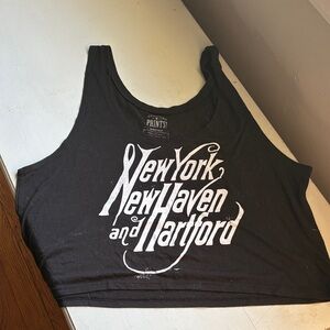New York, New Haven & Hartford Railroad Logo Crop Top